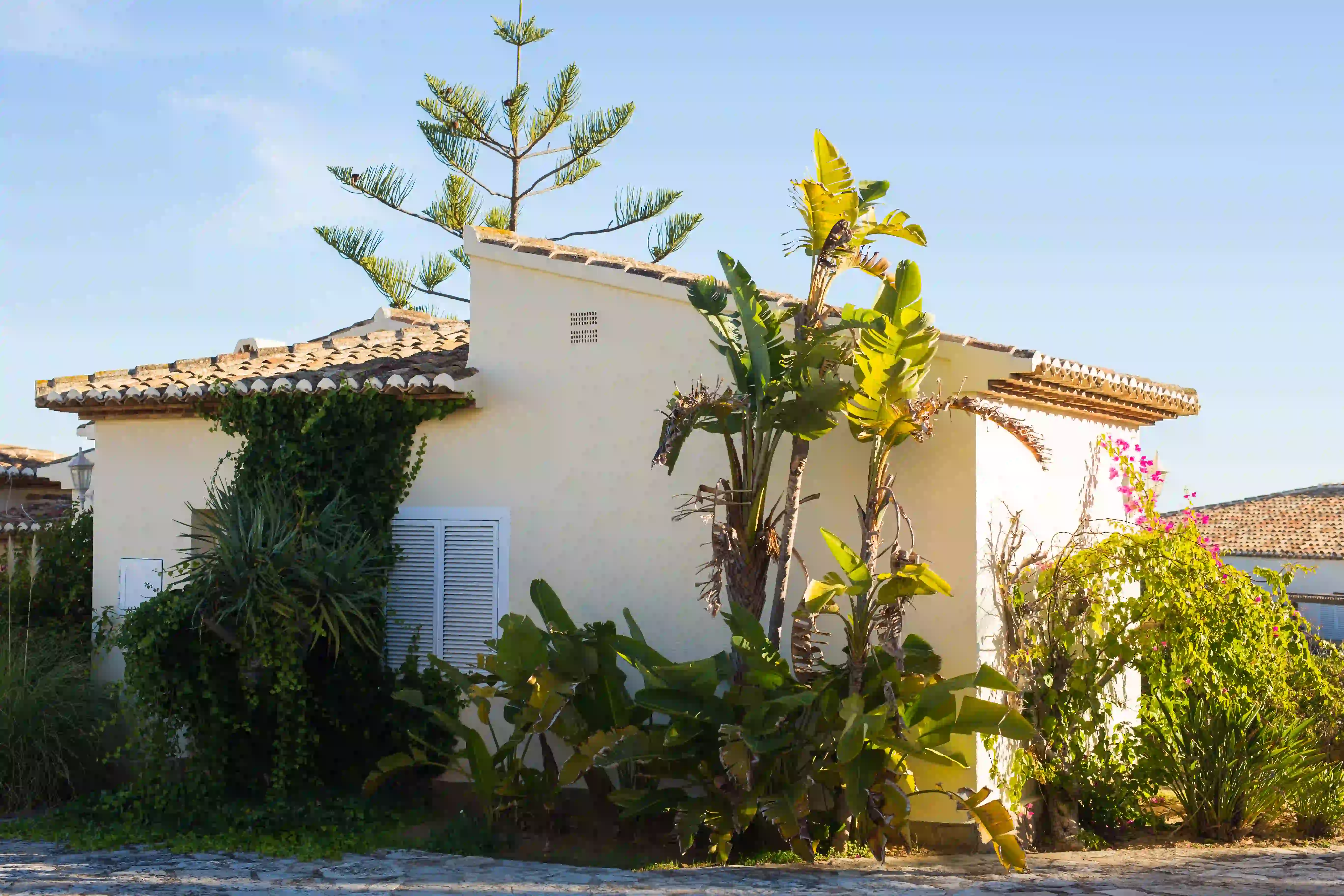 Façade d'une villa à la reunion